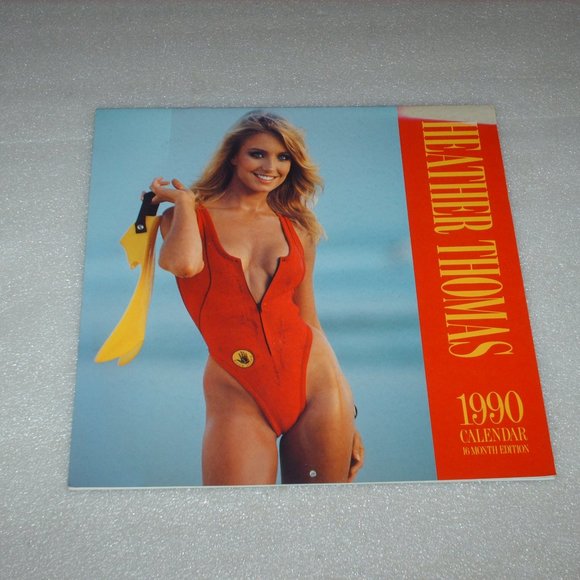Heather Thomas | Accents | Vintage 99 Heather Thomas Pinup Calendar | Poshmark